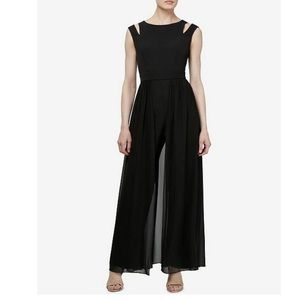 SL Fashions Cold-Shoulder Jumpsuit Gown Size 14